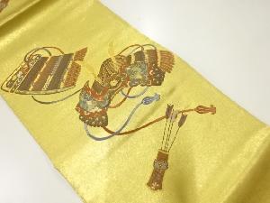 本金箔大唐西域甲冑文様織出し袋帯